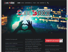 Tablet Screenshot of cubeboxx.de